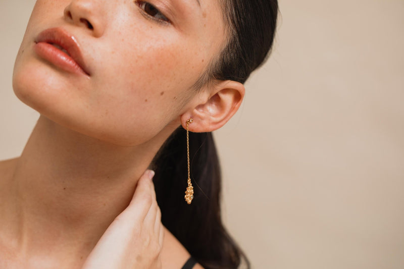 Bottega Earrings | 18k Gold Plated Water Drop Earrings – RosyWine